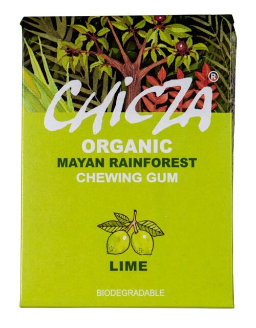 Organic Chewing-gum - box of 10 packs of 30gr - Lime