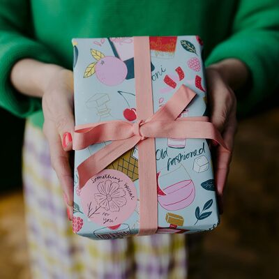 Mint Cocktail Party Wrapping Paper