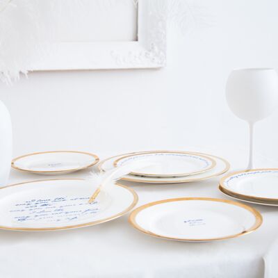 Poetry Plates - Set of three