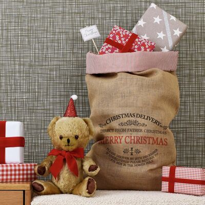 Ampleforth Christmas Sack - Red Piping Trim