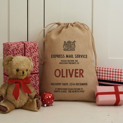 "Make-your-Own" Personalised Santa Sack with Drawstring