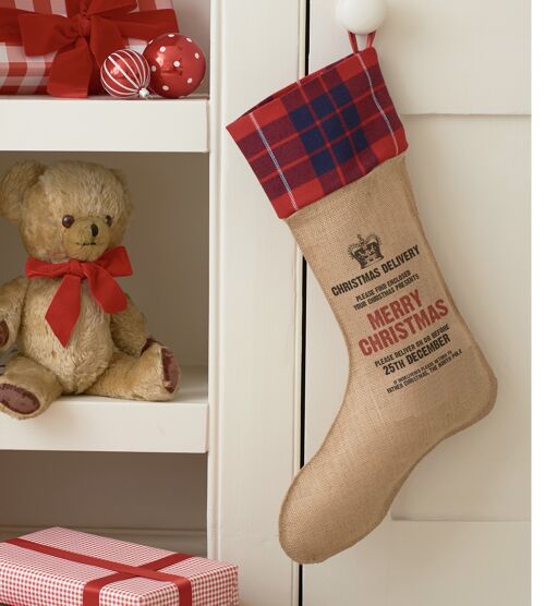 Letterpress Christmas Stocking