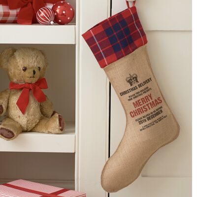 Letterpress Christmas Stocking