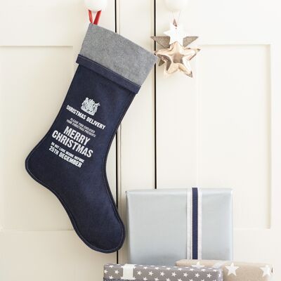 Denim Christmas Stocking