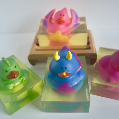 Dinosaur duck soap