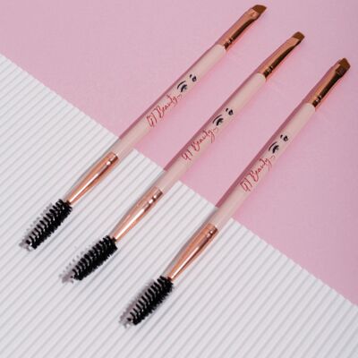 Brow brush double-sided