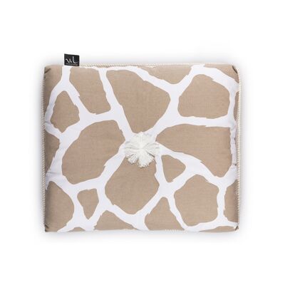Kapok cushion Giraffe - Beige