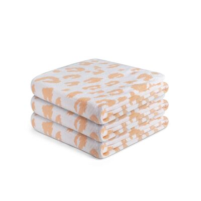 Towels Leopard Coral - 100x150