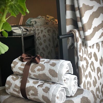 Towels Leopard Beige - 100x150
