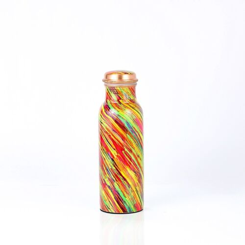 Elcobre premium limited edition printed copper bottle – Splash 700 ml