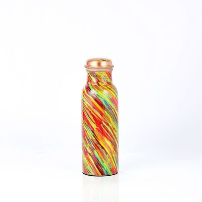 Elcobre premium limited edition printed copper bottle – Splash 700 ml