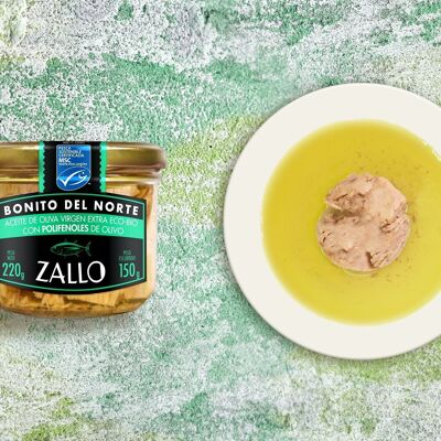 Loins of tuna from the north in organic virgin olive oil with polyphenols 220g