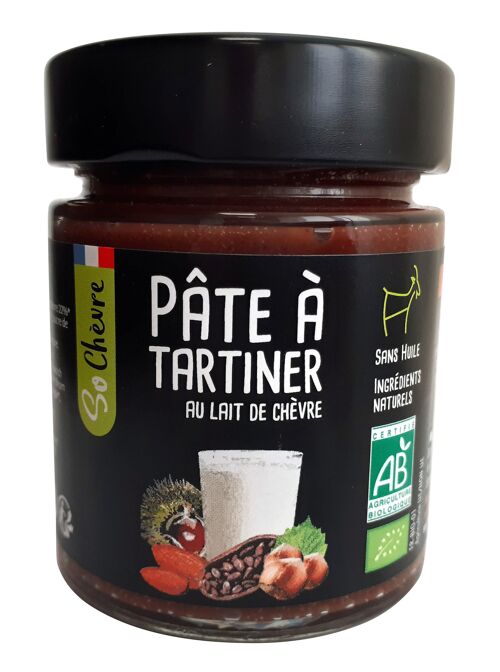 Pate a tartiner chocolat au lait de chevre
