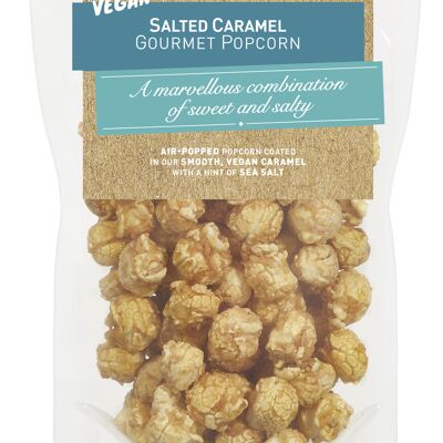 Sachet de maïs soufflé au caramel salé végétalien