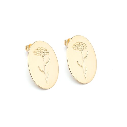 Boucles d'oreilles herbier de Provence