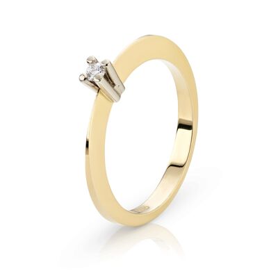 Gouden ring dames Julia - 0.15ct - Witgoud