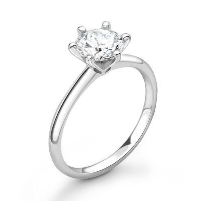 Gouden ring dames Luna - 0.05ct -