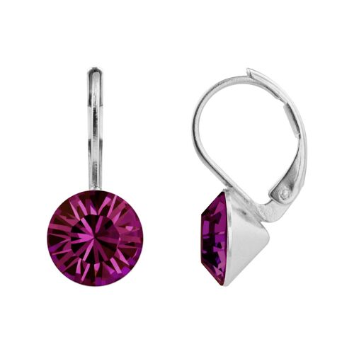 Ohrhänger Ledia mit Premium Crystal von Soul Collection in Amethyst