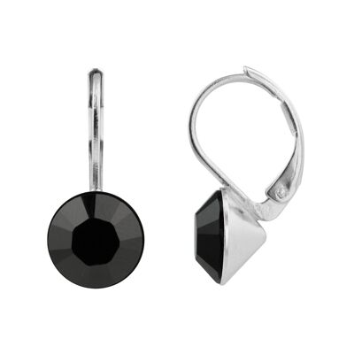 Boucles d'oreilles Pendantes Ledia avec Cristal Premium de Soul Collection en Jet