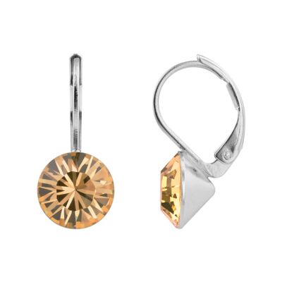 Boucles d'oreilles pendantes Ledia avec cristal haut de gamme de Soul Collection en Light Colorado Topaz