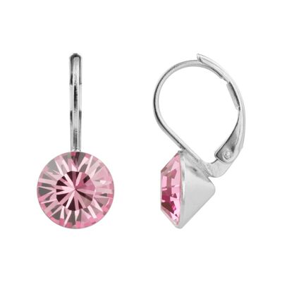 Boucles d'oreilles Ledia avec Premium Crystal de Soul Collection en Light Rose