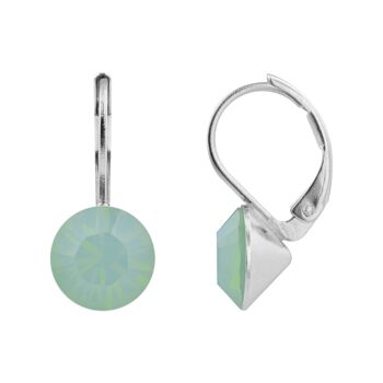 Boucles d'oreilles pendantes Ledia avec cristal Premium de Soul Collection en Pacific Opal