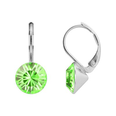 Drop Earrings Ledia with Premium Crystal from Soul Collection in Peridot