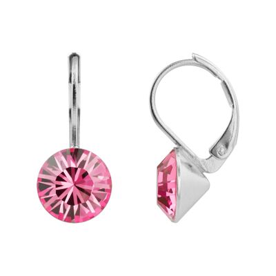 Boucles d'oreilles Ledia avec cristal premium de Soul Collection en rose