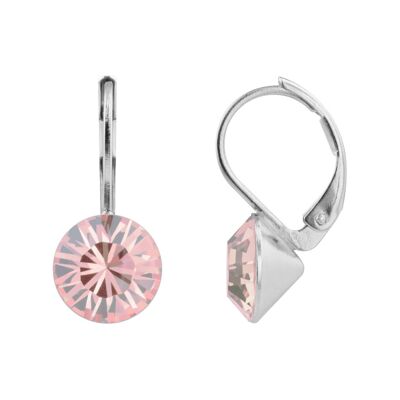 Boucles d'oreilles Ledia avec cristal premium de Soul Collection en rose vintage