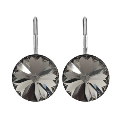 Lucrezia Drop Earrings with Premium Crystal from Soul Collection in Black Diamond