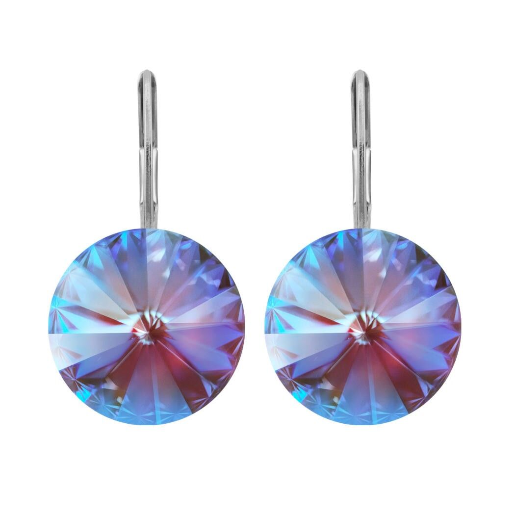 Lucrezia Orecchini Pendenti con Cristallo Premium della Collezione Soul in Borgogna Delite