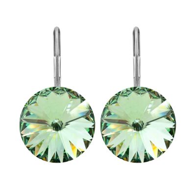 Lucrezia Drop Earrings with Premium Crystal from Soul Collection in Chrysolite