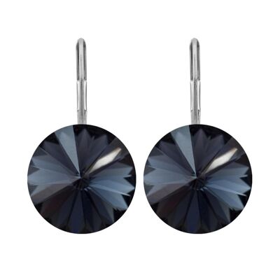 Lucrezia earrings with Premium Crystal from Soul Collection in Graphite