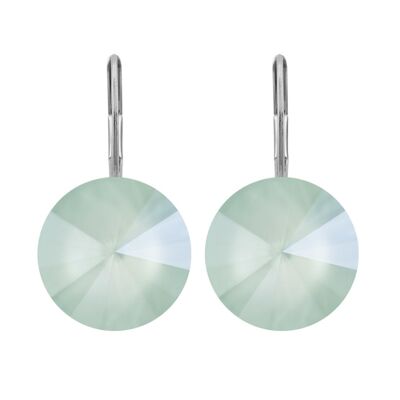Lucrezia earrings with premium crystal from Soul Collection in mint green