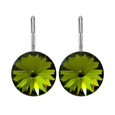 Ohrhänger Lukrezia mit Premium Crystal von Soul Collection in Olivine