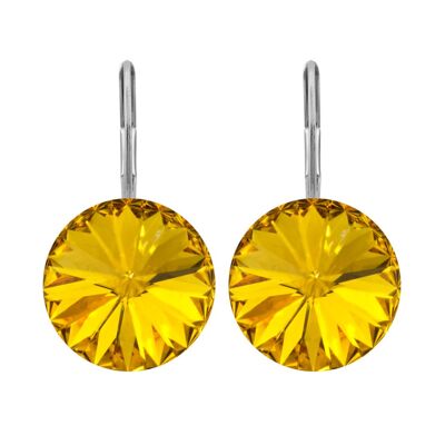 Lucrezia Earrings with Premium Crystal from Soul Collection in Sun Flower