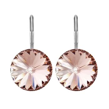 Boucles d'oreilles Lucrezia avec cristal premium de Soul Collection en rose vintage