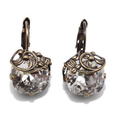 Boucles d'oreilles pendantes Valentina avec cristal de qualité supérieure de la collection Soul en cristal