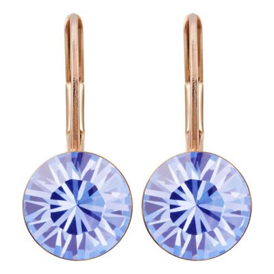 Earrings Livia rose gold plated with Premium Crystal from Soul Collection in Light Sapphire