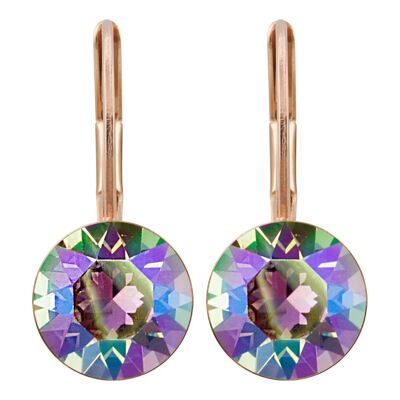 Earrings Livia rose gold plated with Premium Crystal from Soul Collection in Paradise