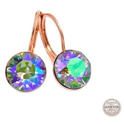 Earrings Livia rose gold plated with Premium Crystal from Soul Collection in Light Colorado Topaz
