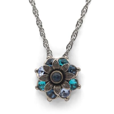 Flavia Flower Pendant with Premium Crystal from Soul Collection in Montana Mix
