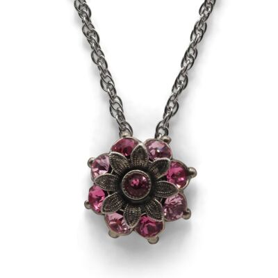 Flavia Flower Pendant with Premium Crystal from Soul Collection in Rose Mix