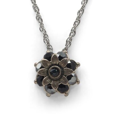 Pendant Blossom Flavia with Premium Crystal from Soul Collection in Jet Mix