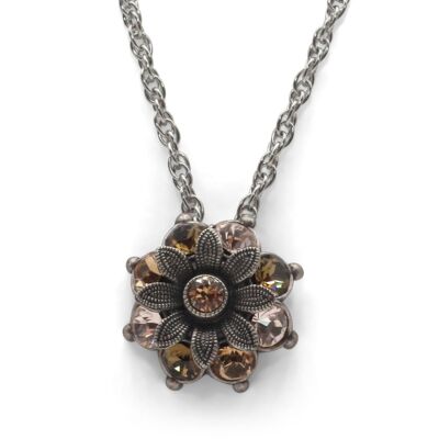 Pendant Blossom Flavia with Premium Crystal from Soul Collection in brown mix