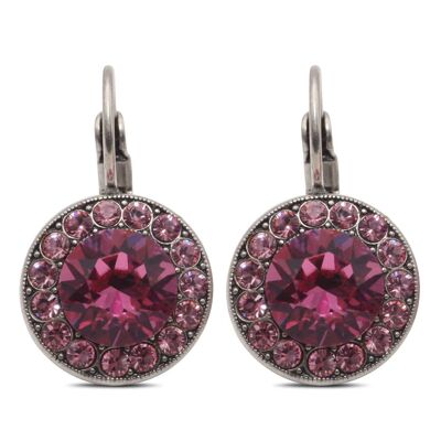 Pendientes Samira con Cristal Premium de Soul Collection en Light Rose - Rosa