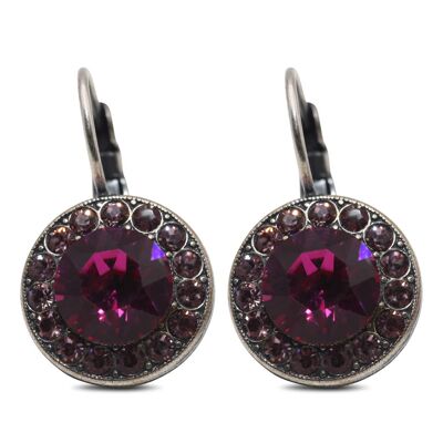 Earrings Samira with Premium Crystal from Soul Collection in antique pink - fuchsia