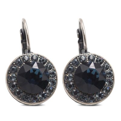 Drop Earrings Samira with Premium Crystal from Soul Collection in Indian Sapphire - Montana