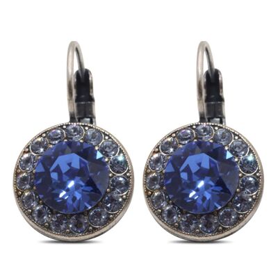 Drop Earrings Samira with Premium Crystal from Soul Collection in Light Sapphire - Sapphire