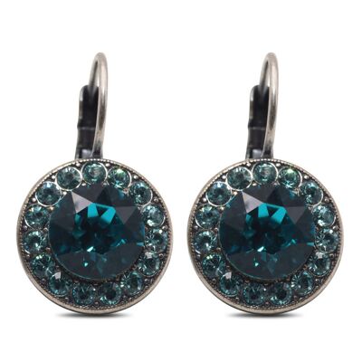 Drop Earrings Samira with Premium Crystal from Soul Collection in Light Turquoise - Blue Zircon